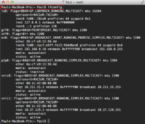 ipconfig