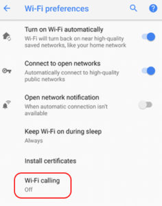 Wi-FiCalling