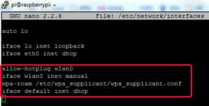 Файл &laquo;interfaces&raquo; может содержать запись для wlan0 в несколько иной форме