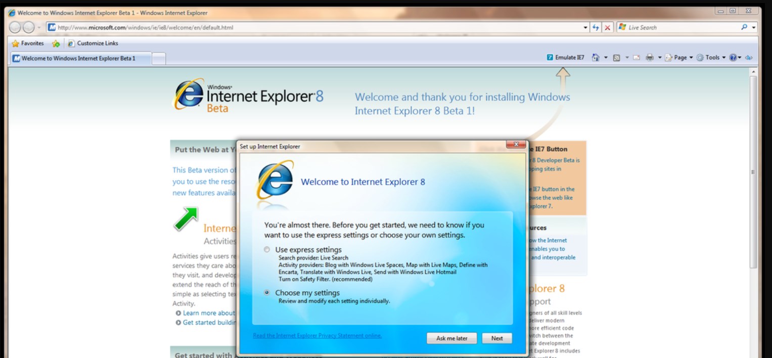 internet explorer for windows xp update
