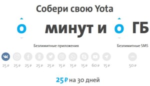  Гибкая настройка пакетов от «Йоты»